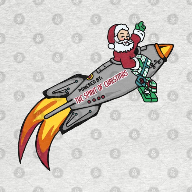 Santa's Rocket Ship by Slightly Unhinged